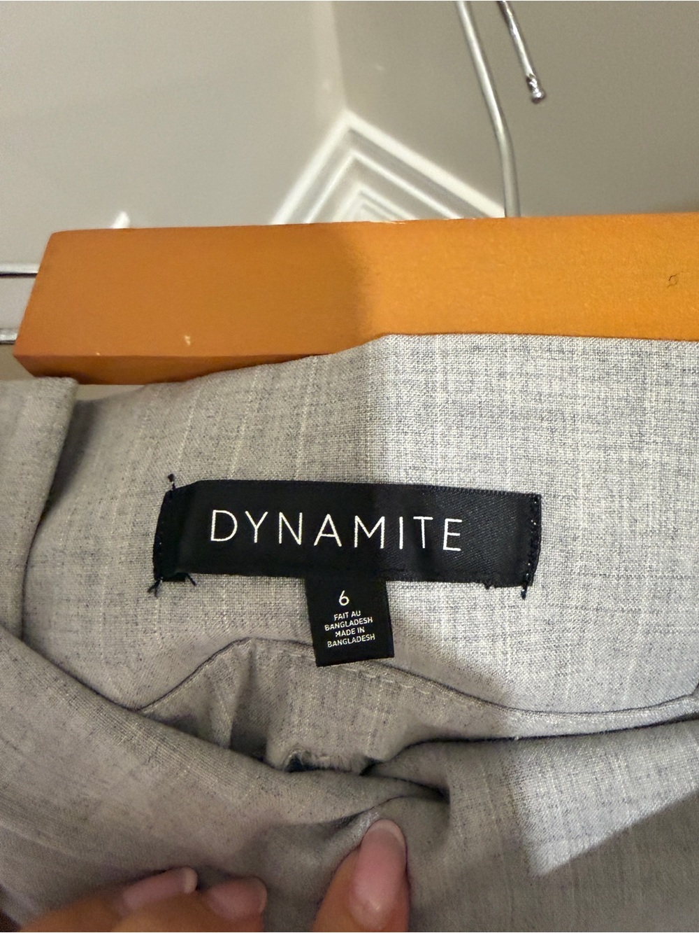 Dynamite Light Gray Paperbag Waist Tailored belted dress Pants - Picture 2 of 2